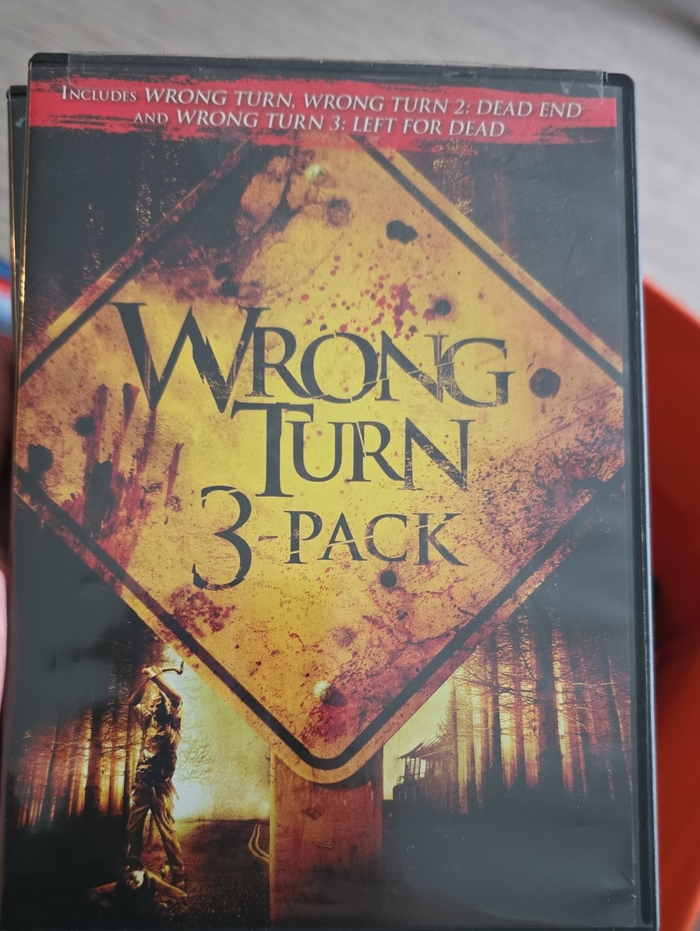 Wrong Turn 3-Pack Horror DVD - Yellow/Black